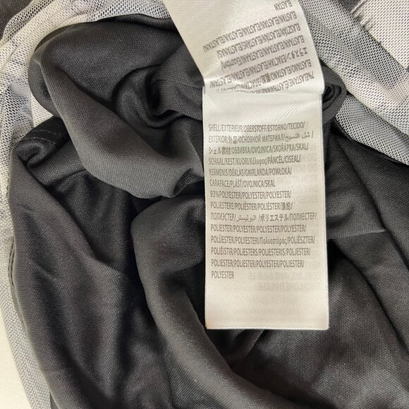 NWT Farm Rio Pineapple Ikat Tulle Midi Dress Long Sleeves Size S Black and White - Picture 12 of 15